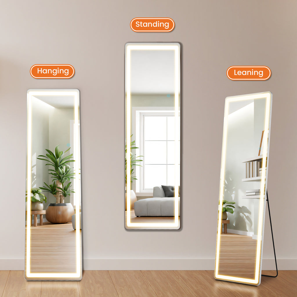 3 Color Lighting Mirror With LED Lights
