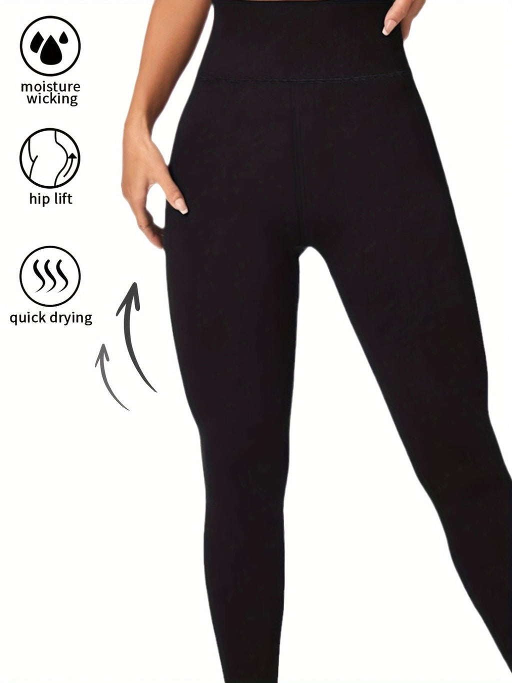 Women's Thermal Fleece-Lined High-Waisted Yoga Pants - Tummy Control & Butt Lifting Winter Workout Leggings