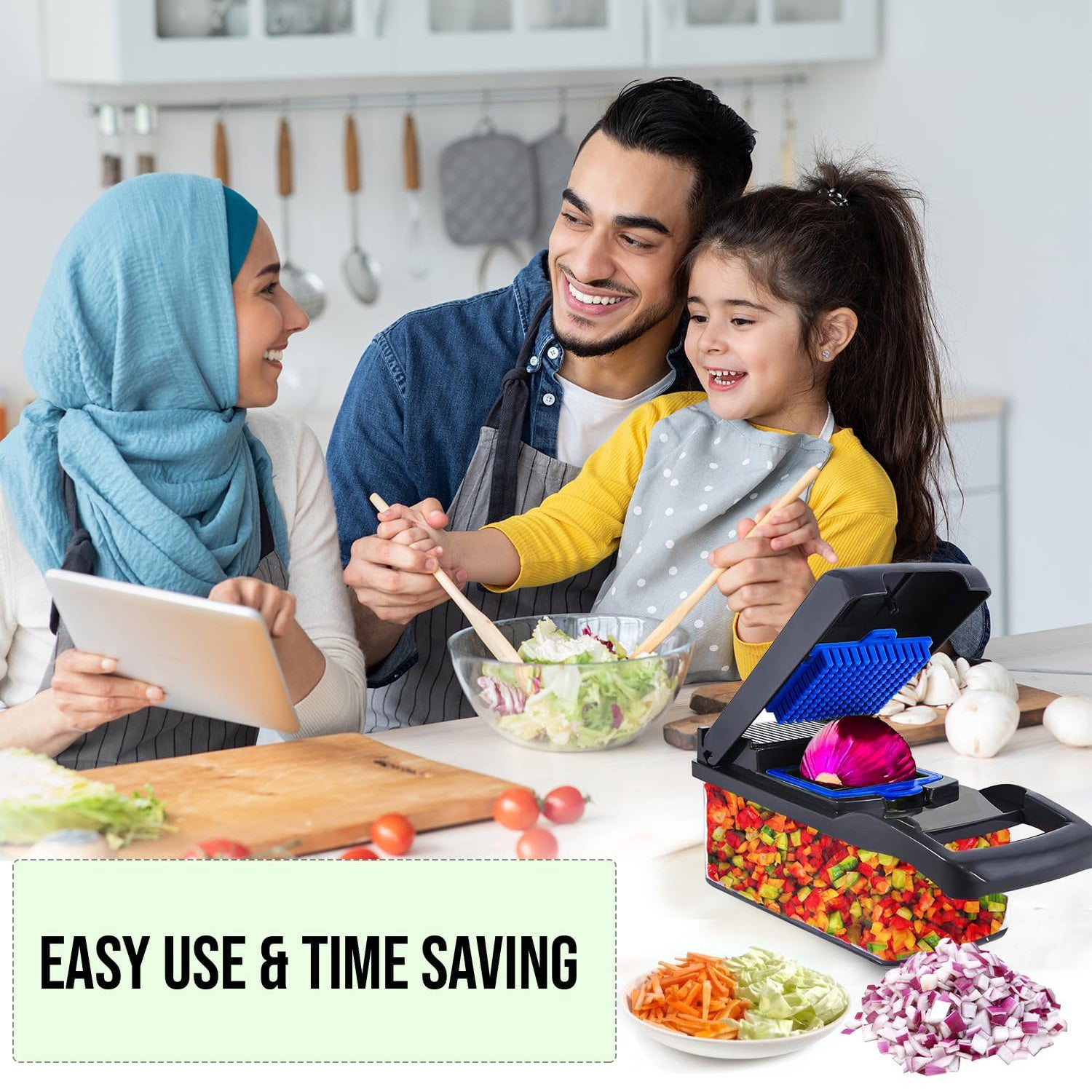 16in1 Vegetable Chopper, Fruit And Vegetable Slicer, Onion Cutter, Food Chopper With Container, Vegetable Cutter And Spiralizer Suitable For Onion Salads ,Essential Small Tools For Households