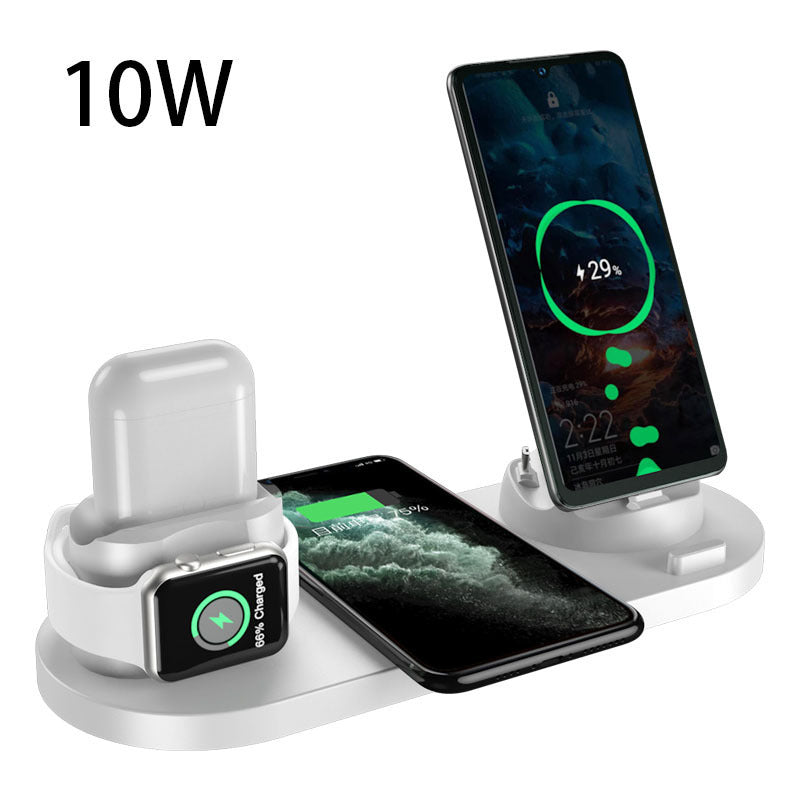 Wireless Charger For iPhone Fast Charger for Phone Fast Charging Pad For Phone Watch 6 In 1 Charging Dock Station