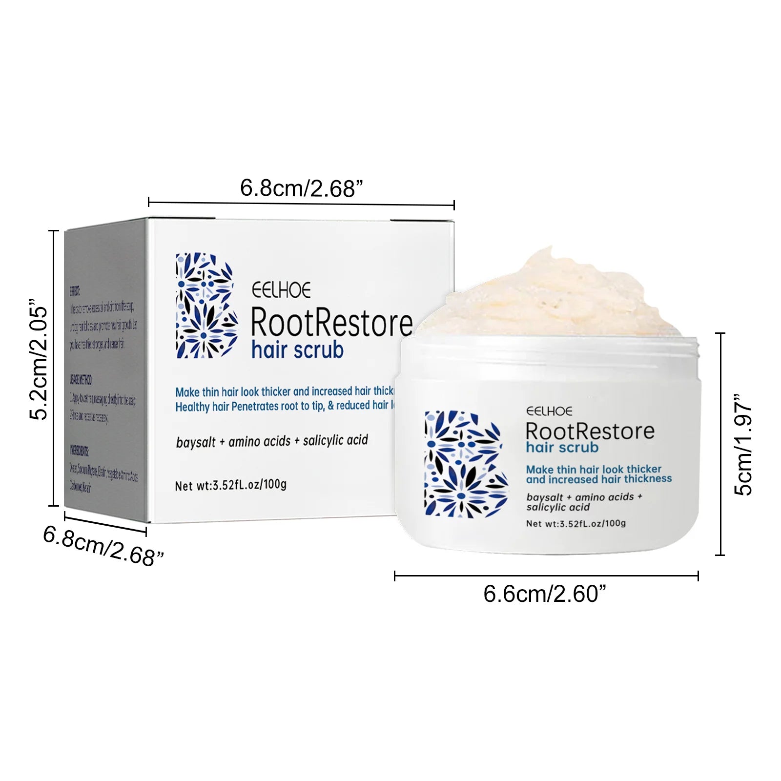 Scalp Scrub Shampoo Cream Dandruff Treatment Fast Hair Growth Anti Itching Hair Loss Hydrating Deep Scalp Cleansing Hair Care